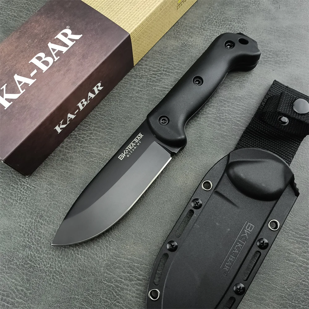 Survival Knife Full Tang - Fixed Blade Cutting Knife BK2 Outdoor