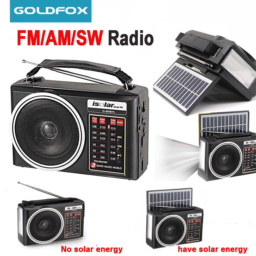 Emergency Radio Solar - Portable FM/AM/SW Radio Solar Charging Multi