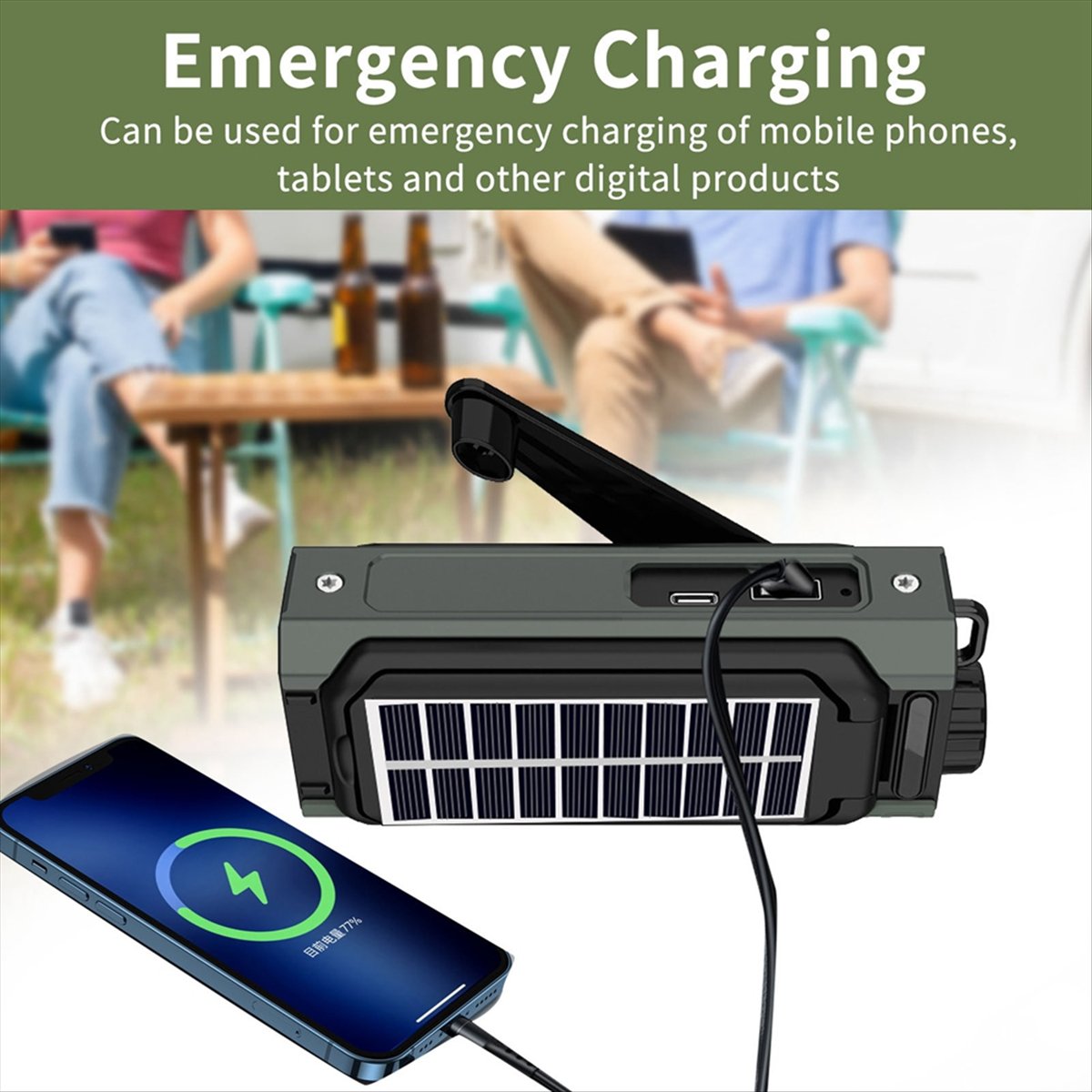 A26Z Portable Solar Radio, Eme - Emergency Radio Solar ulasan dan harga