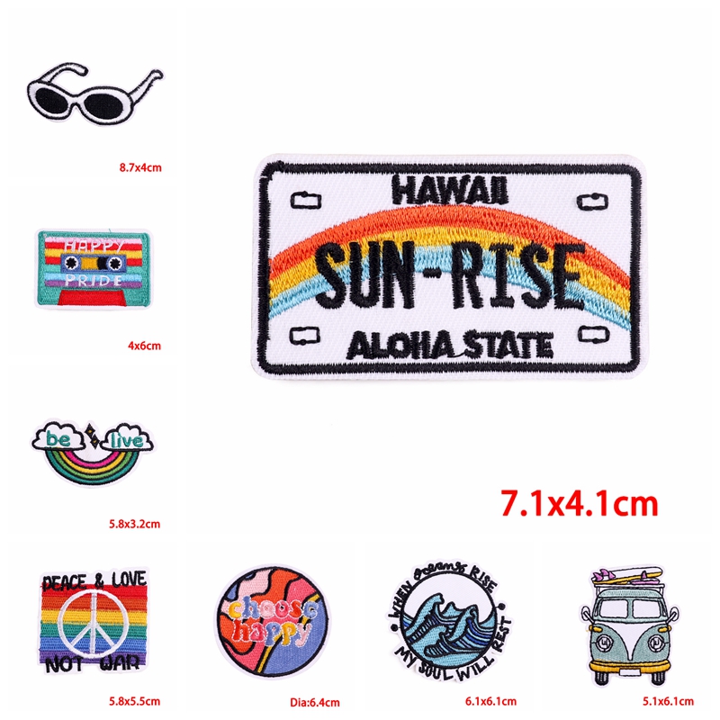 10PCS Iron On Patches Outdoor  - Outdoor Adventure Show ulasan dan harga
