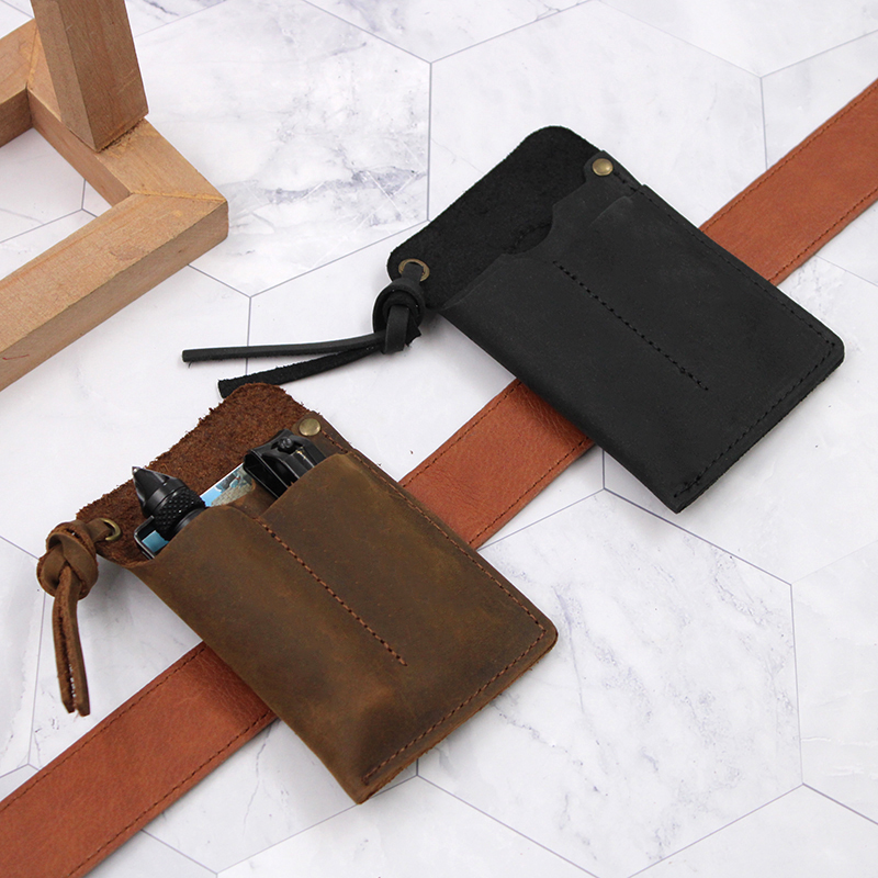 Genuine Leather EDC Organizer  - Fire Piston Starter ulasan dan harga